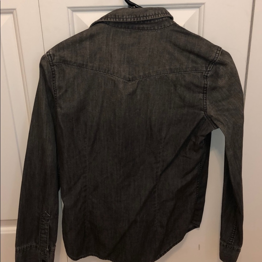 Gray Chambray Button Down - image 5